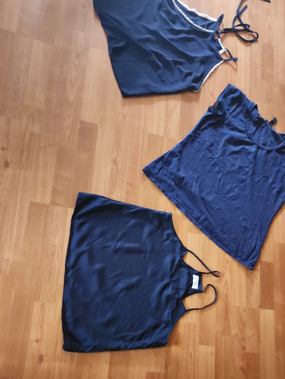 Trio of Tank Tops, Navy L & M